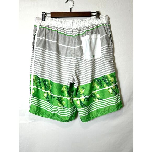 Ocean Pacific Men's Athleisure Swim Trunks Board Shorts Lined Striped Size L - Picture 3 of 3